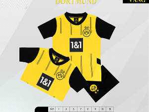 Bộ Quần Áo Bóng Đá Trẻ Em - CLB. Dortmund ( vải Thun Lạnh )