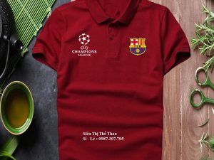 Áo Thun Thể Thao 4 chiều – in Logo Barcelona