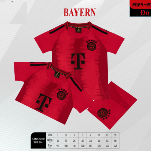 Bộ Quần Áo Bóng Đá Trẻ Em - CLB. Bayer.Munich ( Vải Thun Lạnh)