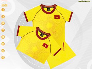 Bộ Quần Áo Bóng Đá Trẻ Em – Đội Tuyển Việt Nam ( Vải Thun Lạnh )