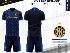Bộ Quần Áo Bóng Đá Người Lớn – CLB Inter Milan ( Vải Thun Lạnh )