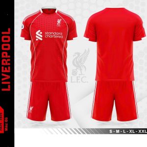 Bộ Quần Áo Bóng Đá Người Lớn – CLB Liverpool ( Vải Thun Lạnh)