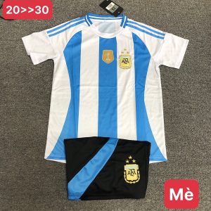 Bộ Quần Áo Bóng Đá Trẻ Em – Đội Tuyển Argentina ( Vải Mè Thái )