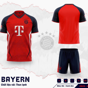 Bộ Quần Áo Bóng Đá Người Lớn – CLB Bayern Munich  ( Vải Thun Lạnh )