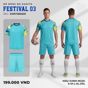Bộ Quần Áo Bóng Đá, Thể Thao Không Logo – Kamito Festival 3