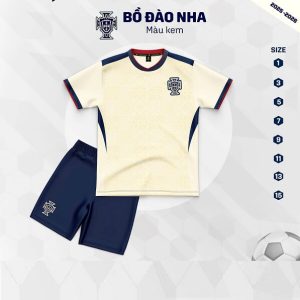 Bộ Quần Áo Bóng Đá Trẻ Em – Đội Tuyển Bồ Đào Nha ( Vải Thun Lạnh )