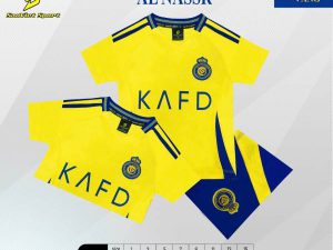 Bộ Quần Áo Bóng Đá Trẻ Em – CLB. Alnassr ( Vải Thun Lạnh )