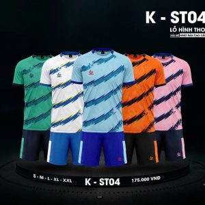 Bộ Quần Áo Bóng Đá, Thể Thao Không Logo - K-ST04