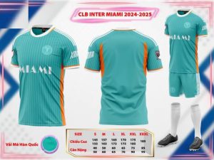 Bộ Quần Áo Bóng Đá Người Lớn – CLB Miami ( Vải Mè )