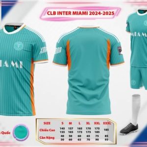 Bộ Quần Áo Bóng Đá Người Lớn – CLB Miami ( Vải Mè )
