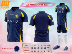 Bộ Quần Áo Bóng Đá Người Lớn – CLB Alnassr ( Vải Mè )