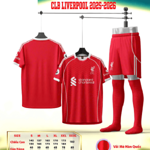 Bộ Quần Áo Bóng Đá Người Lớn – CLB LiverPool ( Vải Mè )