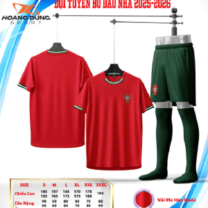 Bộ Quần Áo Bóng Đá Người Lớn – Đội Tuyển Bồ Đào Nha( Vải Mè )