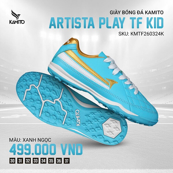Giay_Kamito_Artista_Play_TF_KID_Xanh_Ngoc