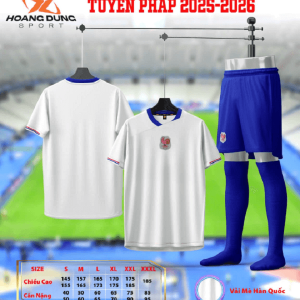 Bộ Quần Áo Bóng Đá Người Lớn – Đội Tuyển Pháp ( Vải Mè )