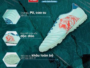 Giày Bóng Đá Người Lớn, Sân Cỏ Nhân Tạo - Wika Tiger TGX