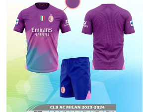 Bộ Quần Áo Bóng Đá Người Lớn – CLB ACmilan ( Vải Mè )