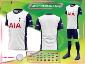 Bộ Quần Áo Bóng Đá Người Lớn – CLB Tottenham ( Vải Mè )