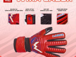 Găng Tay Thủ Môn Cao Cấp - Wika Lazer