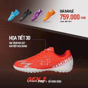 Giày Bóng Đá Người Lớn, Sân Cỏ Nhân Tạo - Giày Zocker Inspire Pro Gen2