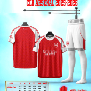 Bộ Quần Áo Bóng Đá Người Lớn – CLB Arsenal ( Vải Mè )