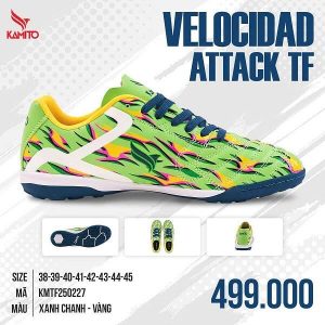Giày Bóng Đá Người Lớn, Sân Cỏ Nhân Tạo - Kamito Velocidad Attack TF